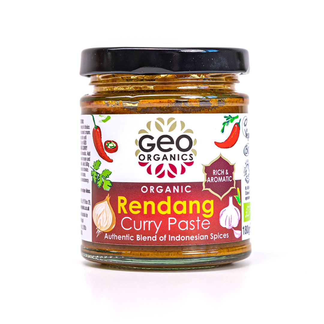 GEO ORGANICS INDONESIAN RENDANG CURRY PASTE 180G Geo Organics GEO ORGANICS INDONESIAN RENDANG CURRY PASTE 180G Geo Organics