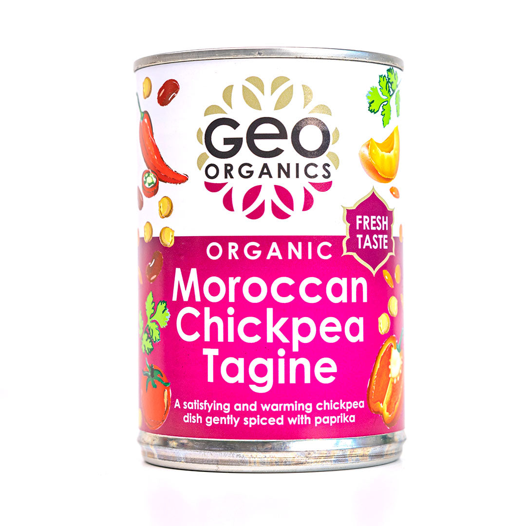 GEO ORGANICS MOROCCAN CHICKPEA TAGINE 400G Geo Organics